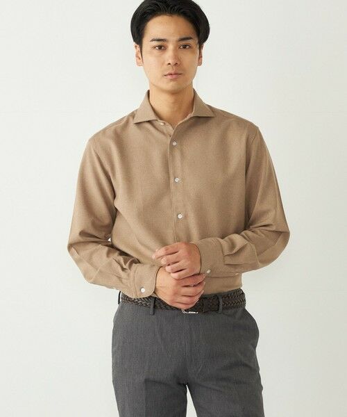 SHIPS / シップス シャツ・ブラウス | SHIPS Colors:〈洗濯機可能〉ノーアイロン ワイドカラー シャツ(ベージュ)