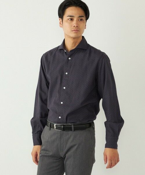 SHIPS / シップス シャツ・ブラウス | SHIPS Colors:コットン フランネル 小紋柄 プリント ワイドカラー シャツ | 詳細17