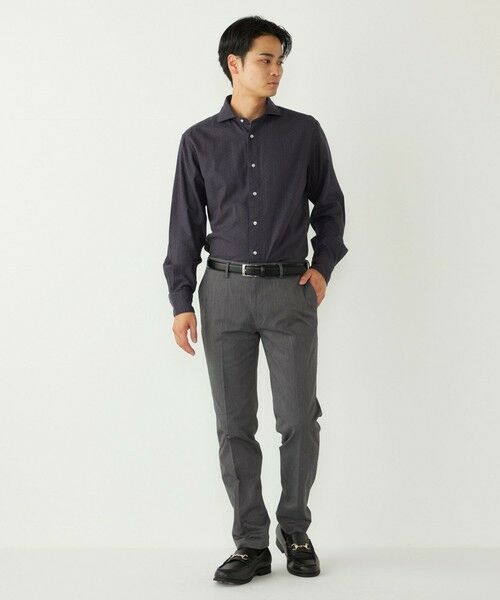 SHIPS / シップス シャツ・ブラウス | SHIPS Colors:コットン フランネル 小紋柄 プリント ワイドカラー シャツ | 詳細19