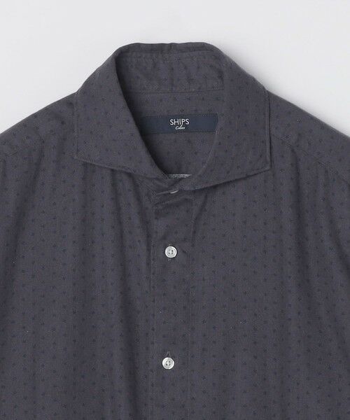 SHIPS / シップス シャツ・ブラウス | SHIPS Colors:コットン フランネル 小紋柄 プリント ワイドカラー シャツ | 詳細5