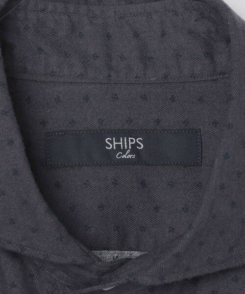 SHIPS / シップス シャツ・ブラウス | SHIPS Colors:コットン フランネル 小紋柄 プリント ワイドカラー シャツ | 詳細8