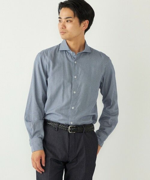 SHIPS / シップス シャツ・ブラウス | SHIPS Colors:コットン フランネル 小紋柄 プリント ワイドカラー シャツ | 詳細29