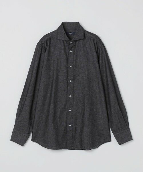 SHIPS / シップス シャツ・ブラウス | 《一部追加・新色予約》SHIPS Colors:デニム ワイドカラー シャツ◆（ブラック）