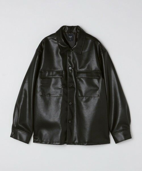 SHIPS / シップス シャツ・ブラウス | SHIPS Colors:合成皮革 CPO シャツジャケット◇ | 詳細1