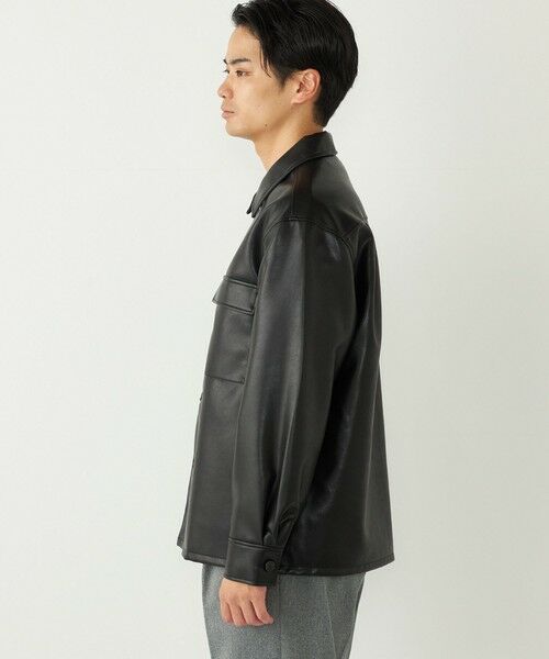 SHIPS / シップス シャツ・ブラウス | SHIPS Colors:合成皮革 CPO シャツジャケット◇ | 詳細13