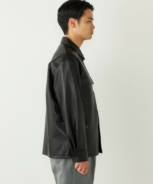 SHIPS / シップス シャツ・ブラウス | SHIPS Colors:合成皮革 CPO シャツジャケット◇ | 詳細15