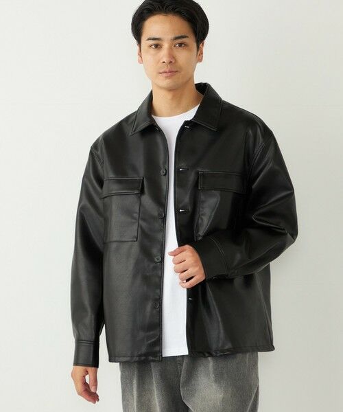 SHIPS / シップス シャツ・ブラウス | SHIPS Colors:合成皮革 CPO シャツジャケット◇ | 詳細16