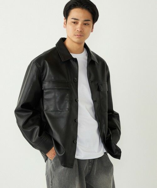SHIPS / シップス シャツ・ブラウス | SHIPS Colors:合成皮革 CPO シャツジャケット◇ | 詳細17