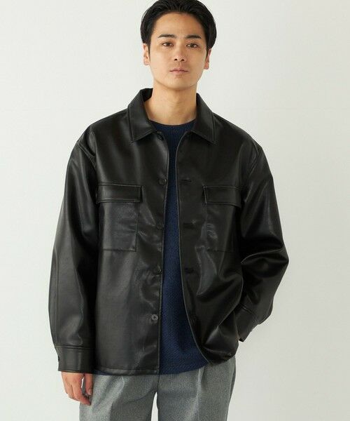 SHIPS / シップス シャツ・ブラウス | SHIPS Colors:合成皮革 CPO シャツジャケット◇ | 詳細21