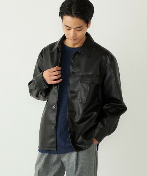 SHIPS / シップス シャツ・ブラウス | SHIPS Colors:合成皮革 CPO シャツジャケット◇ | 詳細22