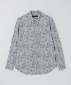 SHIPS Colors:プリント 総柄 ネルシャツ