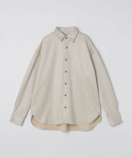 SHIPS / シップス シャツ・ブラウス | SHIPS Colors:〈洗濯機可能〉ポリエステル フェイクスエード ルーズ シャツ | 詳細1