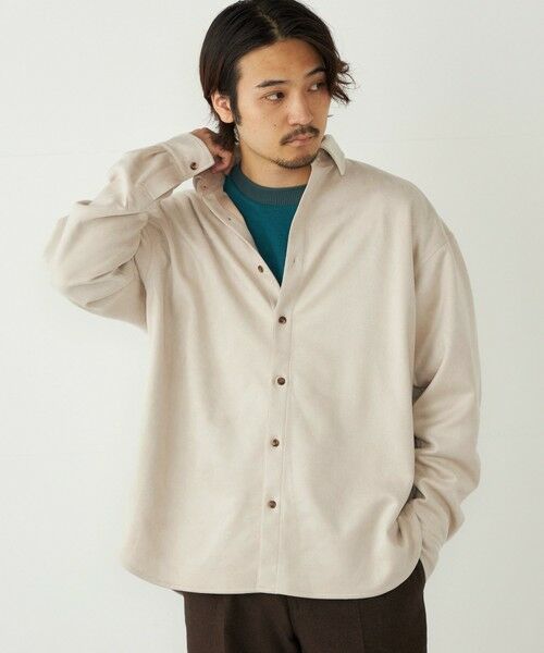 SHIPS / シップス シャツ・ブラウス | SHIPS Colors:〈洗濯機可能〉ポリエステル フェイクスエード ルーズ シャツ | 詳細4