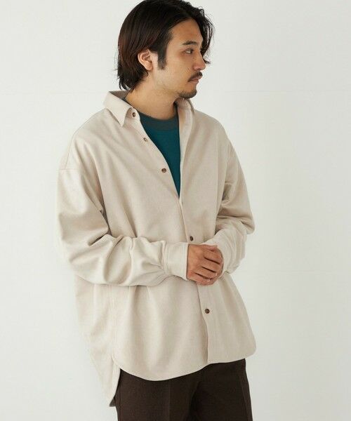 SHIPS / シップス シャツ・ブラウス | SHIPS Colors:〈洗濯機可能〉ポリエステル フェイクスエード ルーズ シャツ | 詳細5