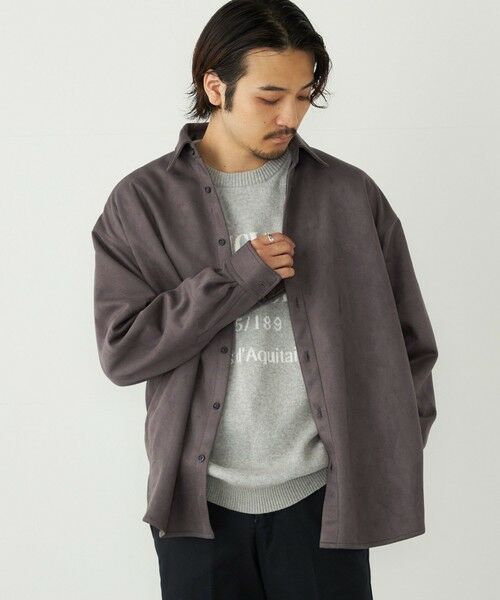 SHIPS / シップス シャツ・ブラウス | SHIPS Colors:〈洗濯機可能〉ポリエステル フェイクスエード ルーズ シャツ | 詳細17