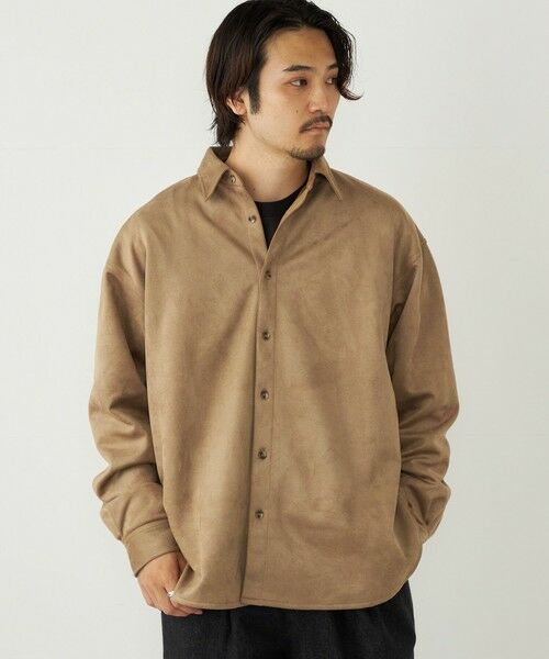 SHIPS / シップス シャツ・ブラウス | SHIPS Colors:〈洗濯機可能〉ポリエステル フェイクスエード ルーズ シャツ | 詳細28