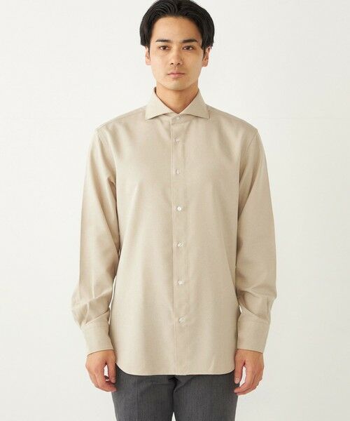 SHIPS / シップス シャツ・ブラウス | SHIPS Colors:〈洗濯機可能〉イージーケア ウールライク ワイドカラー シャツ | 詳細8