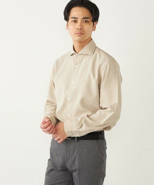 SHIPS / シップス シャツ・ブラウス | SHIPS Colors:〈洗濯機可能〉イージーケア ウールライク ワイドカラー シャツ | 詳細14