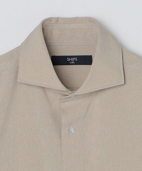 SHIPS / シップス シャツ・ブラウス | SHIPS Colors:〈洗濯機可能〉イージーケア ウールライク ワイドカラー シャツ | 詳細3