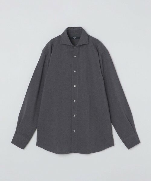 SHIPS / シップス シャツ・ブラウス | SHIPS Colors:〈洗濯機可能〉イージーケア ウールライク ワイドカラー シャツ(グレー)