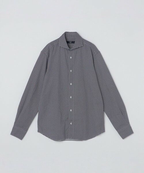 SHIPS / シップス シャツ・ブラウス | SHIPS Colors:〈洗濯機可能〉ビエラ プリント ワイドカラー シャツ(ネイビー)