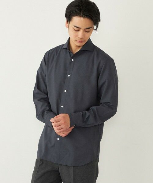 SHIPS / シップス シャツ・ブラウス | SHIPS Colors:ノーアイロン ウールライク ワイドカラー シャツ◇ | 詳細4