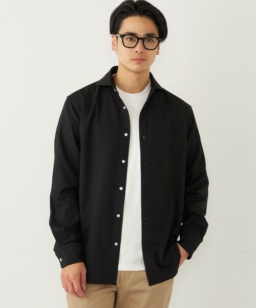 SHIPS / シップス シャツ・ブラウス | SHIPS Colors:ノーアイロン ウールライク ワイドカラー シャツ◇ | 詳細10