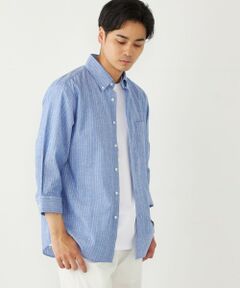 SHIPS / シップス シャツ・ブラウス | SHIPS Colors:コットン リネン ストライプ 7分袖 シャツ