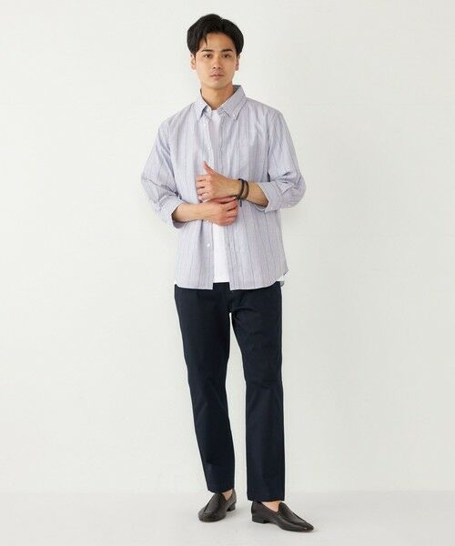 SHIPS / シップス シャツ・ブラウス | SHIPS Colors:コットン リネン ストライプ 7分袖 シャツ | 詳細6