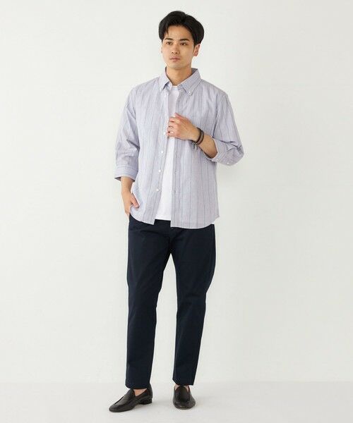 SHIPS / シップス シャツ・ブラウス | SHIPS Colors:コットン リネン ストライプ 7分袖 シャツ | 詳細7