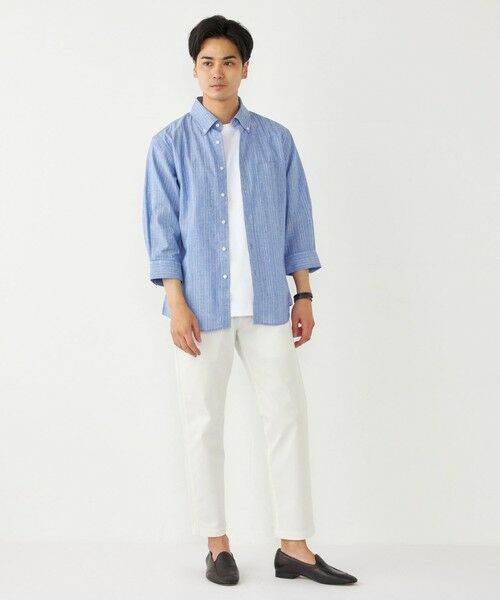 SHIPS / シップス シャツ・ブラウス | SHIPS Colors:コットン リネン ストライプ 7分袖 シャツ | 詳細14