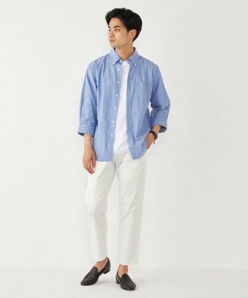 SHIPS / シップス シャツ・ブラウス | SHIPS Colors:コットン リネン ストライプ 7分袖 シャツ | 詳細18