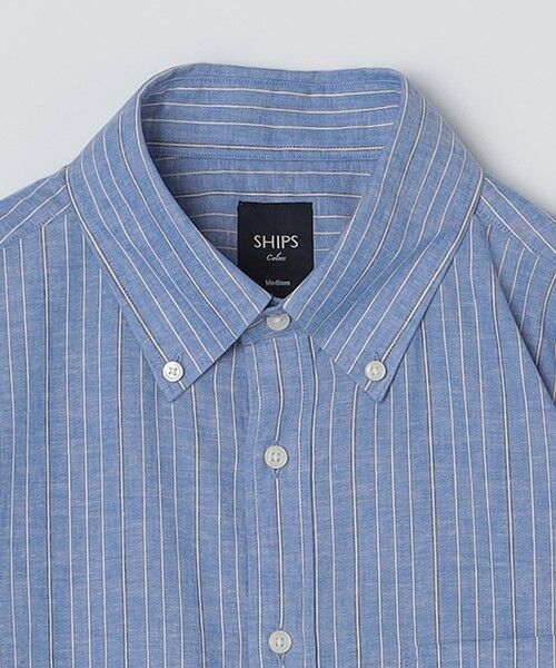 SHIPS / シップス シャツ・ブラウス | SHIPS Colors:コットン リネン ストライプ 7分袖 シャツ | 詳細20