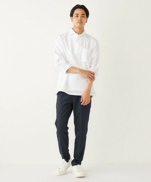 SHIPS / シップス シャツ・ブラウス | SHIPS Colors:〈洗濯機可能〉シアーサッカー スキッパー 7分袖 シャツ | 詳細9