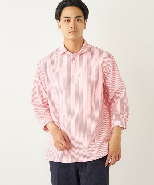 SHIPS / シップス シャツ・ブラウス | SHIPS Colors:〈洗濯機可能〉シアーサッカー スキッパー 7分袖 シャツ | 詳細22