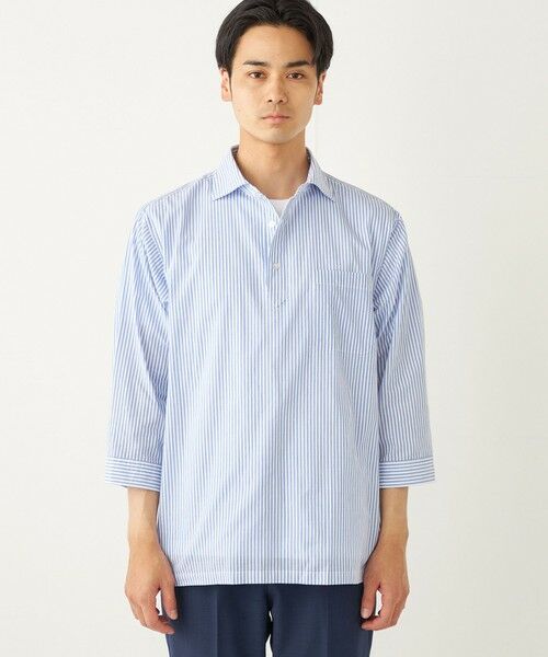 SHIPS / シップス シャツ・ブラウス | SHIPS Colors:〈洗濯機可能〉シアーサッカー スキッパー 7分袖 シャツ | 詳細30