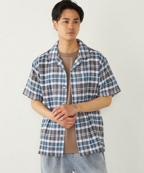 SHIPS / シップス シャツ・ブラウス | SHIPS Colors: 〈洗濯機可能〉 カラミ チェック オープンカラー シャツ | 詳細8