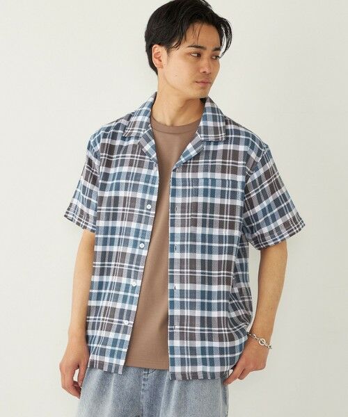 SHIPS / シップス シャツ・ブラウス | SHIPS Colors: 〈洗濯機可能〉 カラミ チェック オープンカラー シャツ | 詳細9