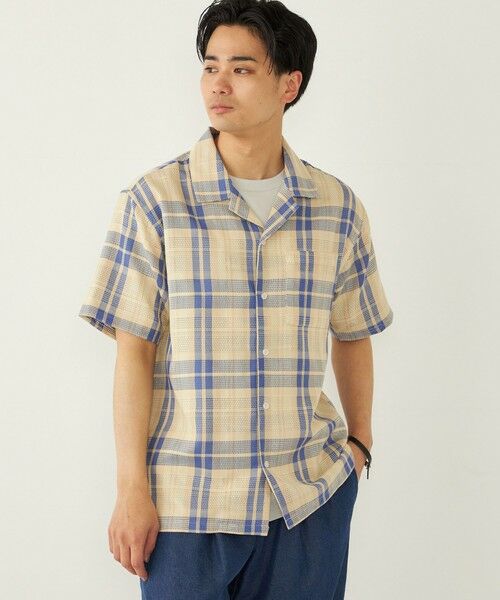 SHIPS / シップス シャツ・ブラウス | SHIPS Colors: 〈洗濯機可能〉 カラミ チェック オープンカラー シャツ | 詳細15