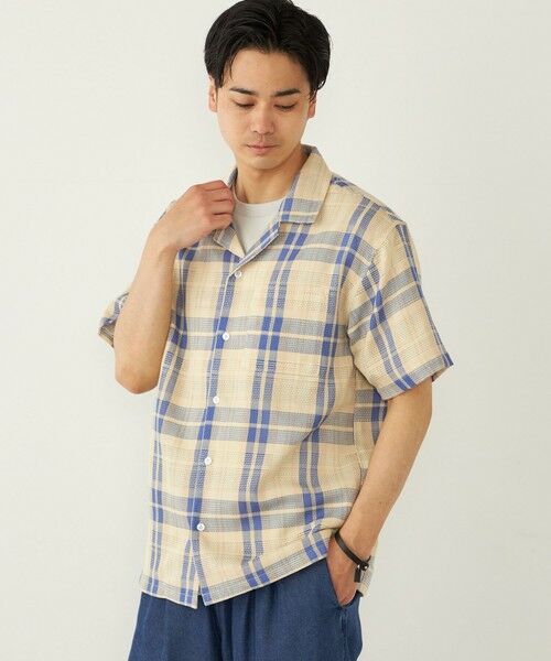 SHIPS / シップス シャツ・ブラウス | SHIPS Colors: 〈洗濯機可能〉 カラミ チェック オープンカラー シャツ | 詳細16