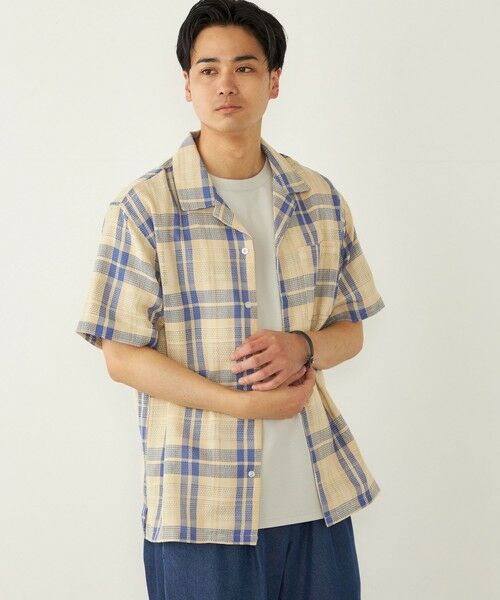 SHIPS / シップス シャツ・ブラウス | SHIPS Colors: 〈洗濯機可能〉 カラミ チェック オープンカラー シャツ | 詳細17