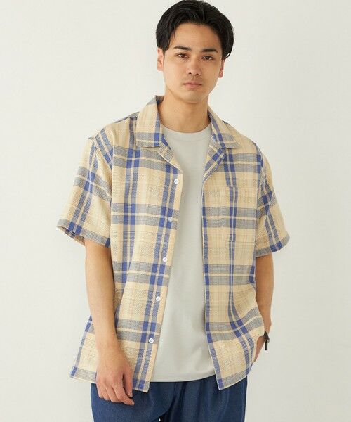SHIPS / シップス シャツ・ブラウス | SHIPS Colors: 〈洗濯機可能〉 カラミ チェック オープンカラー シャツ | 詳細18
