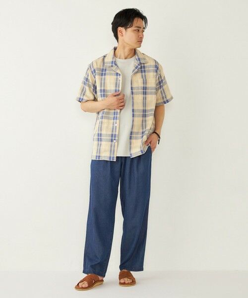 SHIPS / シップス シャツ・ブラウス | SHIPS Colors: 〈洗濯機可能〉 カラミ チェック オープンカラー シャツ | 詳細20