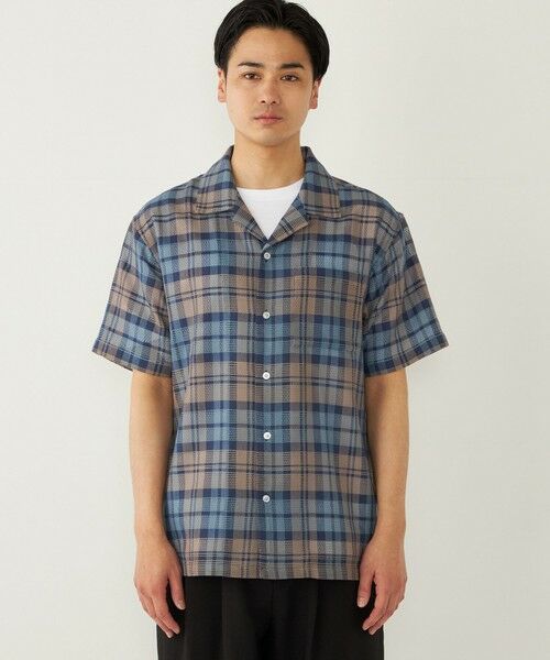 SHIPS / シップス シャツ・ブラウス | SHIPS Colors: 〈洗濯機可能〉 カラミ チェック オープンカラー シャツ | 詳細23