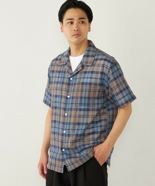 SHIPS / シップス シャツ・ブラウス | SHIPS Colors: 〈洗濯機可能〉 カラミ チェック オープンカラー シャツ | 詳細28