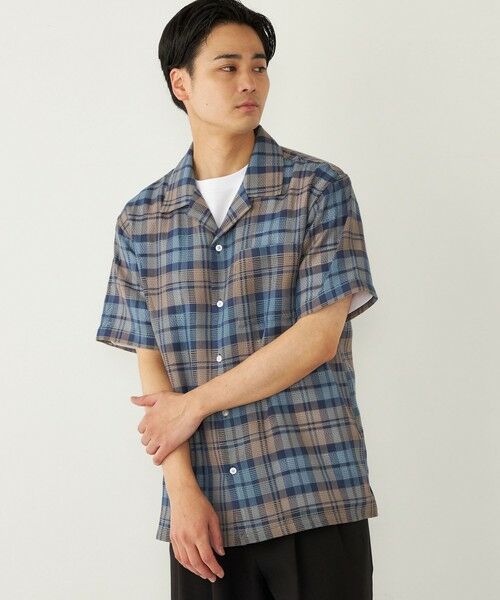 SHIPS / シップス シャツ・ブラウス | SHIPS Colors: 〈洗濯機可能〉 カラミ チェック オープンカラー シャツ | 詳細29
