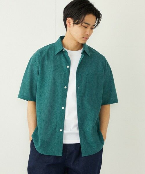 SHIPS / シップス シャツ・ブラウス | SHIPS Colors:〈洗濯機可能〉シャリル ジャージー シャツ◇(グリーン)