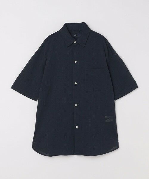 SHIPS / シップス シャツ・ブラウス | SHIPS Colors:〈洗濯機可能〉ジャージー ショートスリーブ シアーシャツ◇(ダークブルー)