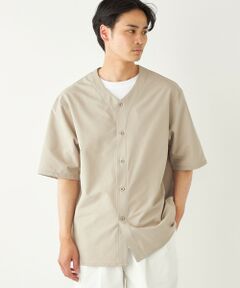 SHIPS / シップス シャツ・ブラウス | SHIPS Colors:〈洗濯機可能〉MoveFit(R) ノーカラー ショートスリーブ シャツ