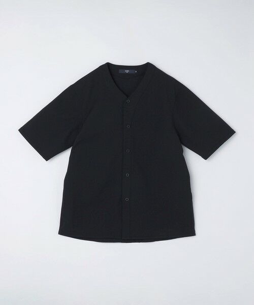 SHIPS / シップス シャツ・ブラウス | SHIPS Colors:〈洗濯機可能〉MoveFit(R) ノーカラー ショートスリーブ シャツ | 詳細1